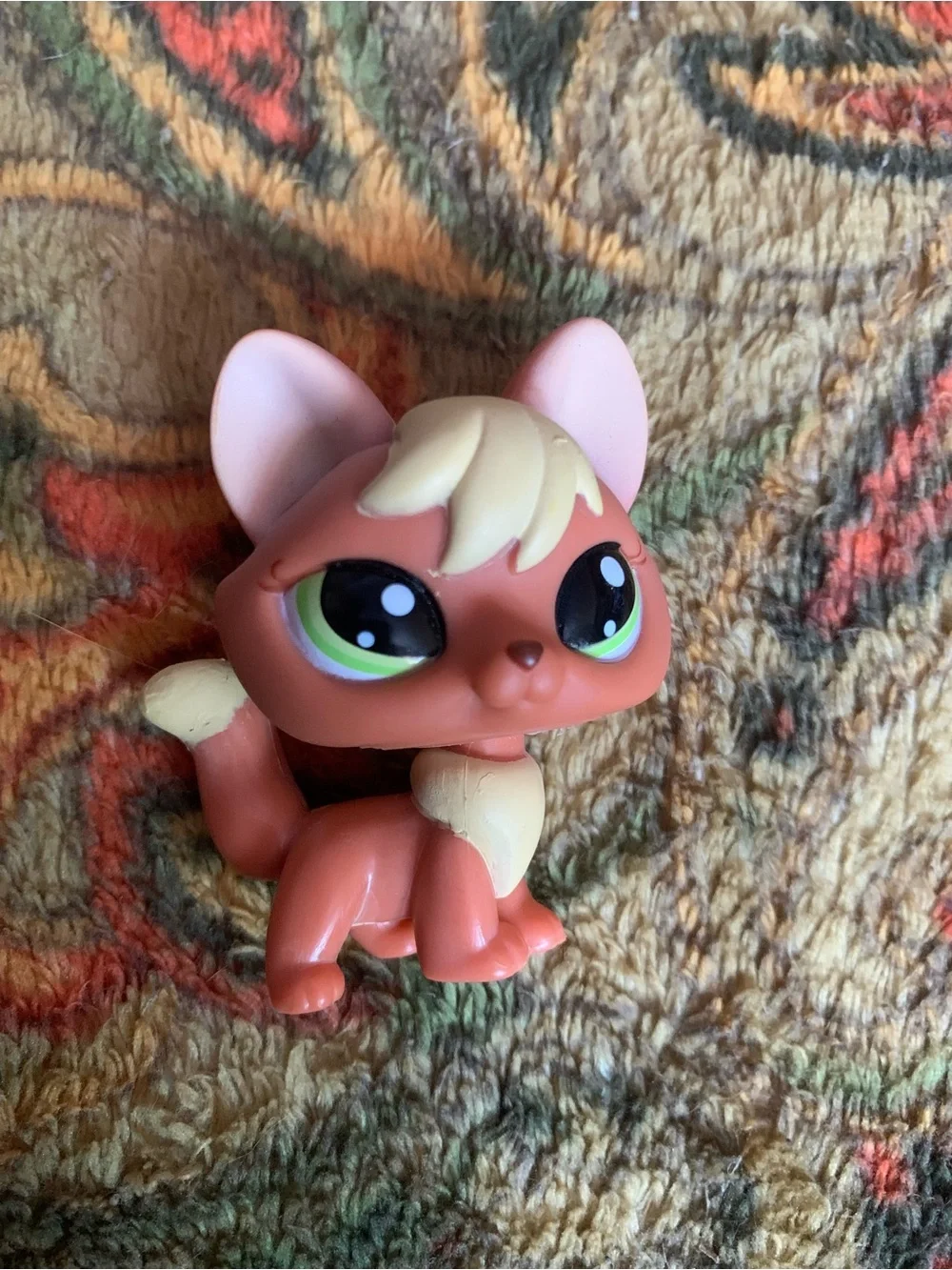 Littlest pet shop Brown & Cream Collectible fox lps Toy